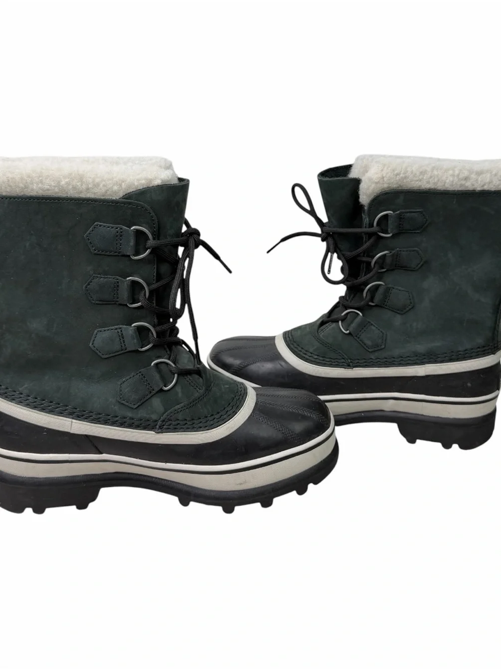 Sorel Caribou Women’s Boots Size 9 Waterproof Leather NL1005-011 Black Gray